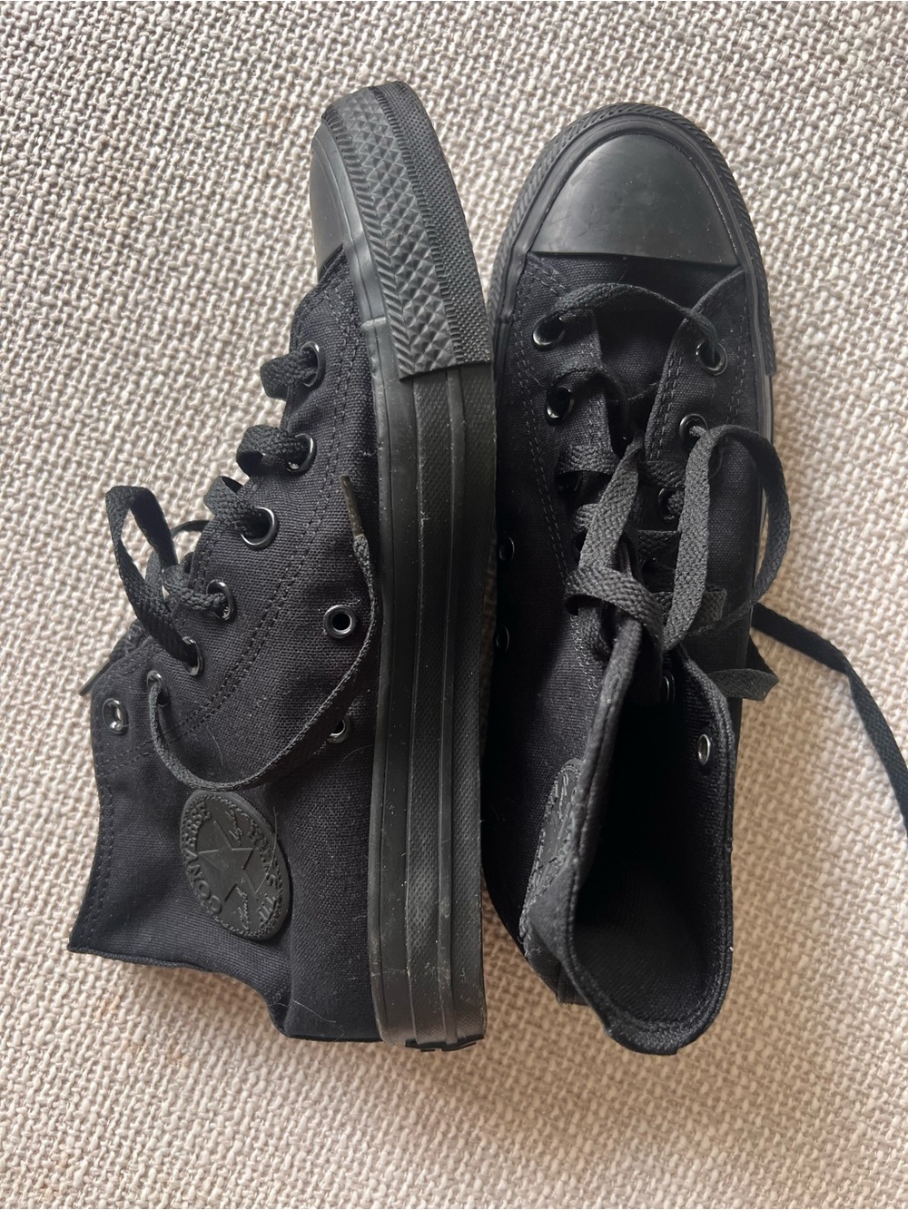 Converse Chuck Taylor All Star High Top Black Monochrome Women’s 8